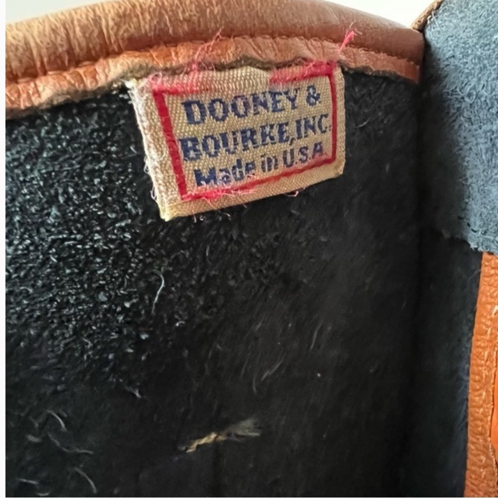 Dooney & Bourke Vintage/Brown Navy Medium Essex Bag - Picture 6 of 14